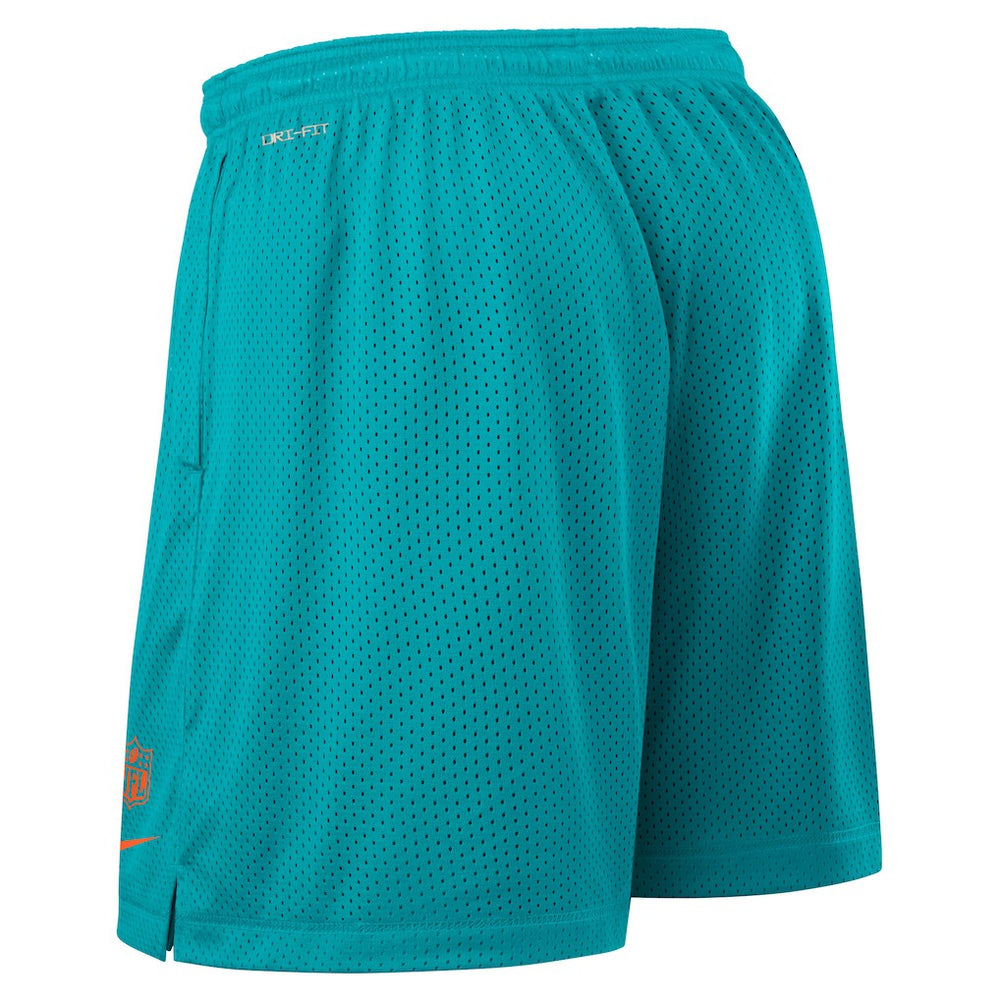 Nike Miami Dolphins Sideline Reversible Dri-FIT Shorts Aqua