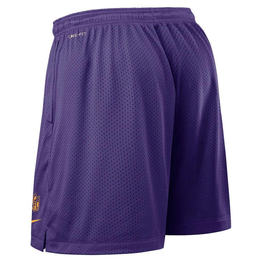 Nike Minnesota Vikings Sideline Reversible Dri-FIT Shorts Purple