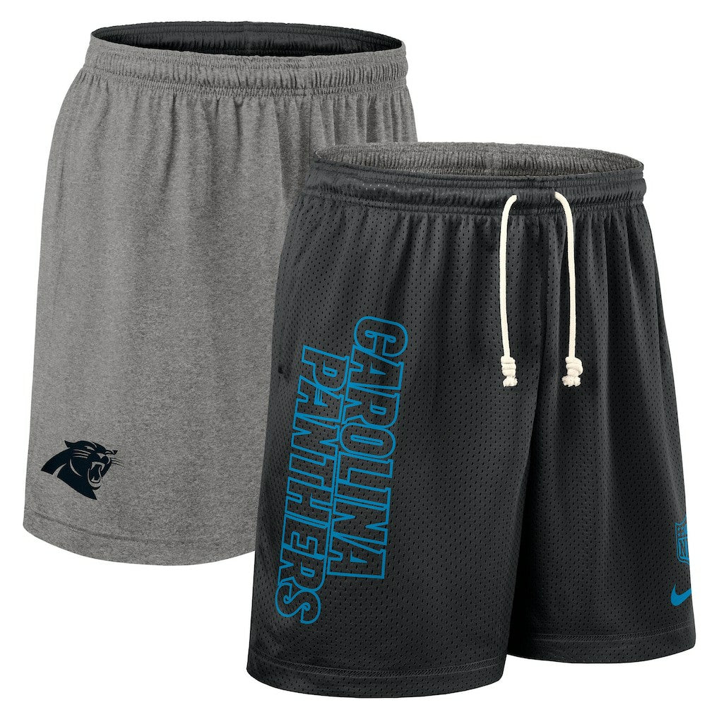Nike Carolina Panthers Sideline Reversible Dri-FIT Shorts Black