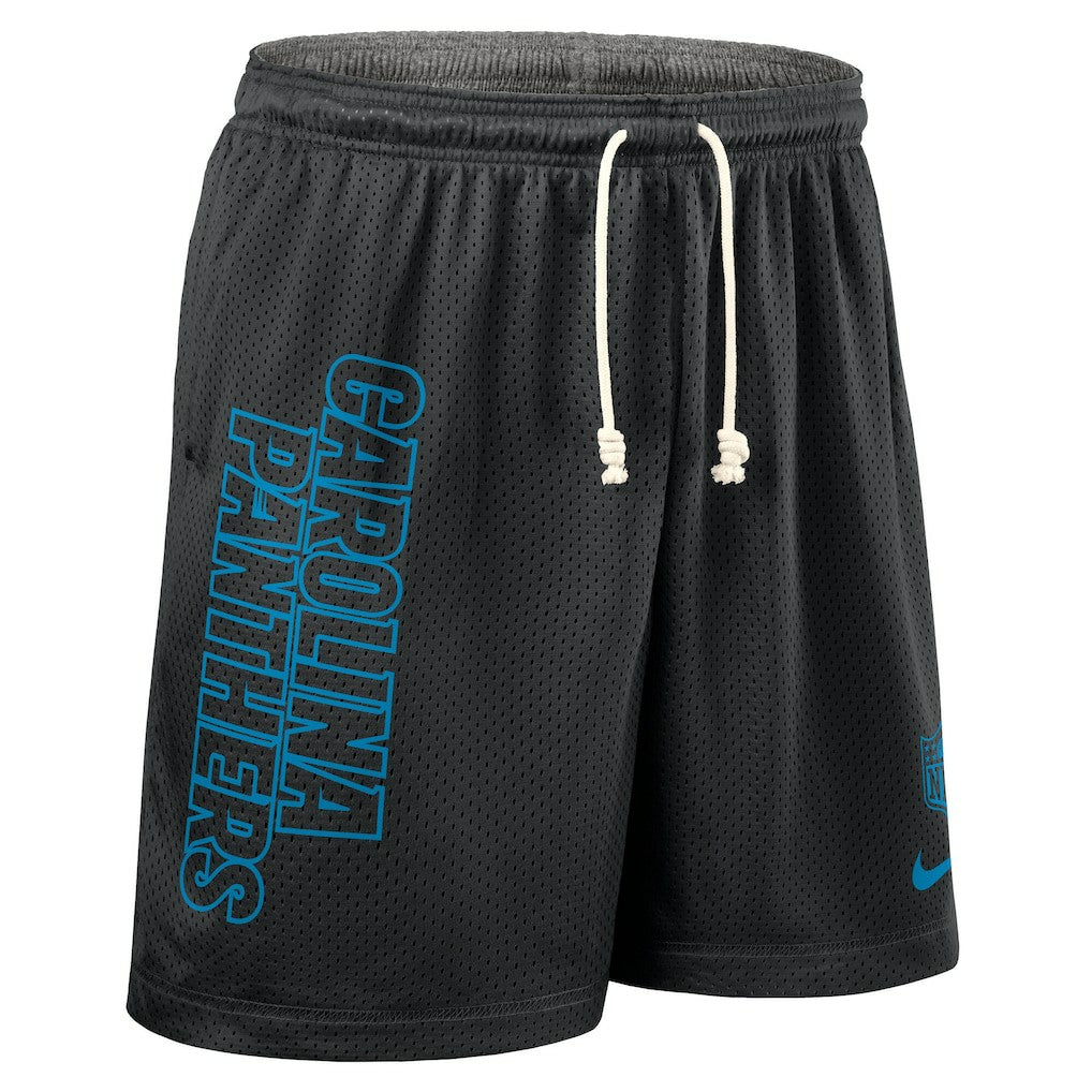 Nike Carolina Panthers Sideline Reversible Dri-FIT Shorts Black