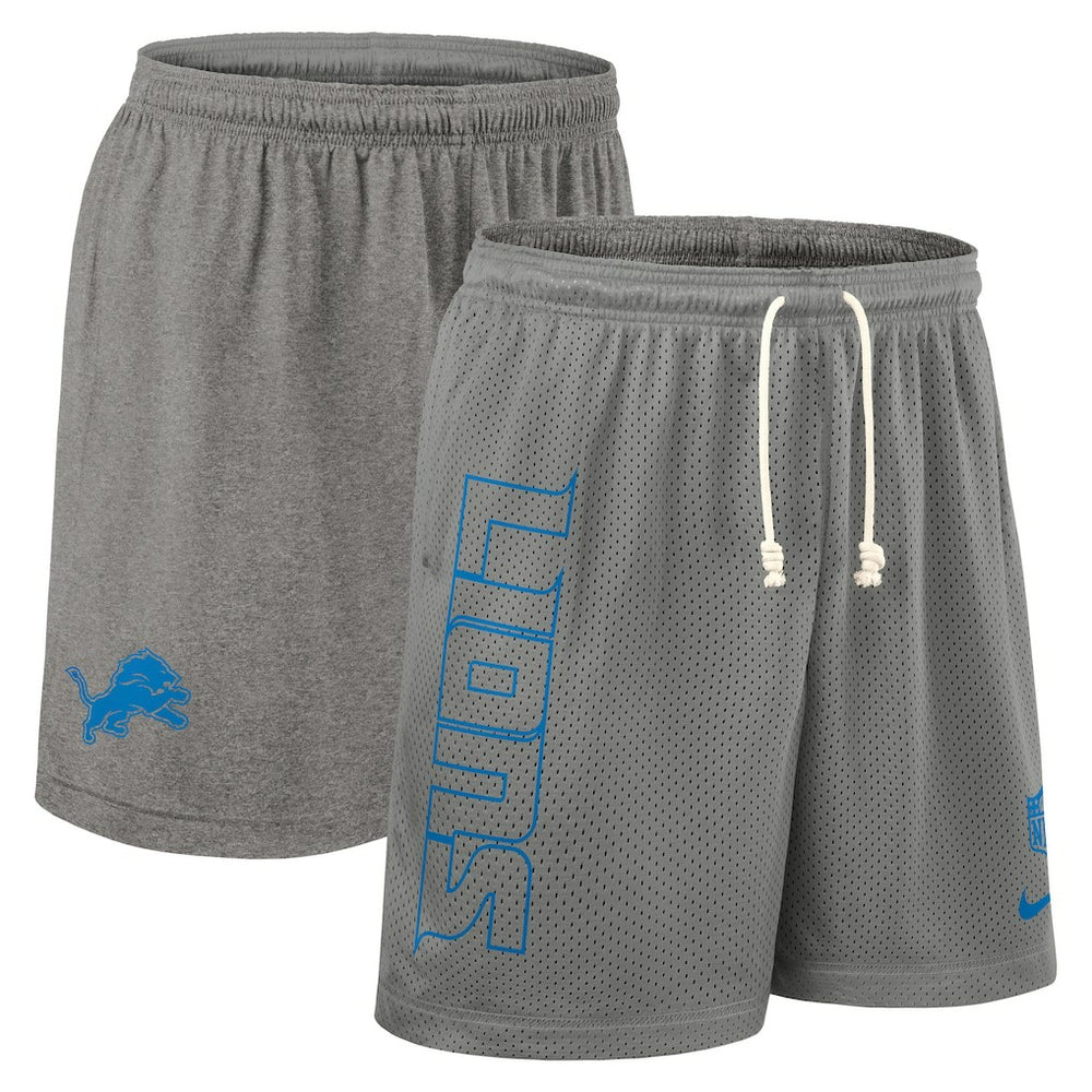 Nike Detroit Lions Sideline Reversible Dri-FIT Shorts Gray