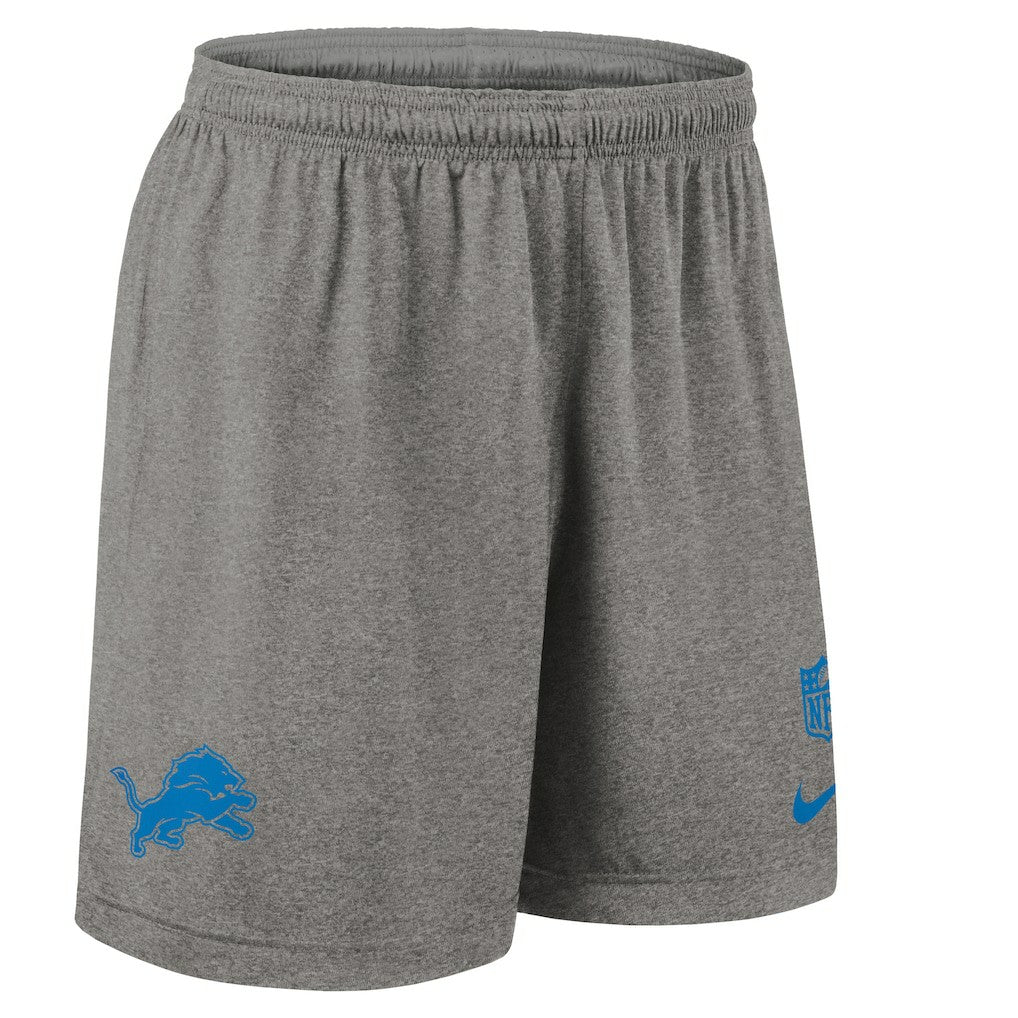 Nike Detroit Lions Sideline Reversible Dri-FIT Shorts Gray