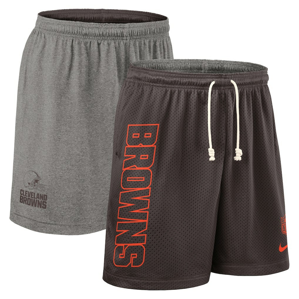 Nike Cleveland Browns Sideline Reversible Dri-FIT Shorts Brown