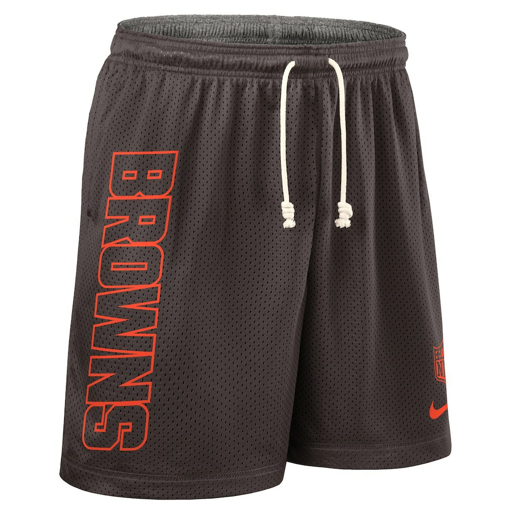 Nike Cleveland Browns Sideline Reversible Dri-FIT Shorts Brown
