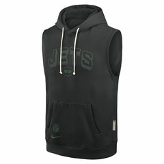 Nike New York Jets Sideline Standard Issue Dri-FIT Sleeveless Hoodie Black