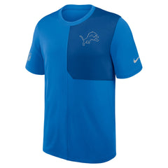 Nike Detroit Lions Sideline UV Dri-Fit Coach Shirt Blue
