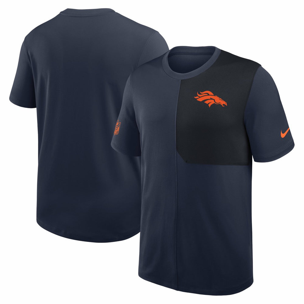 Nike Denver Broncos Sideline UV Dri-Fit Coach Shirt Navy