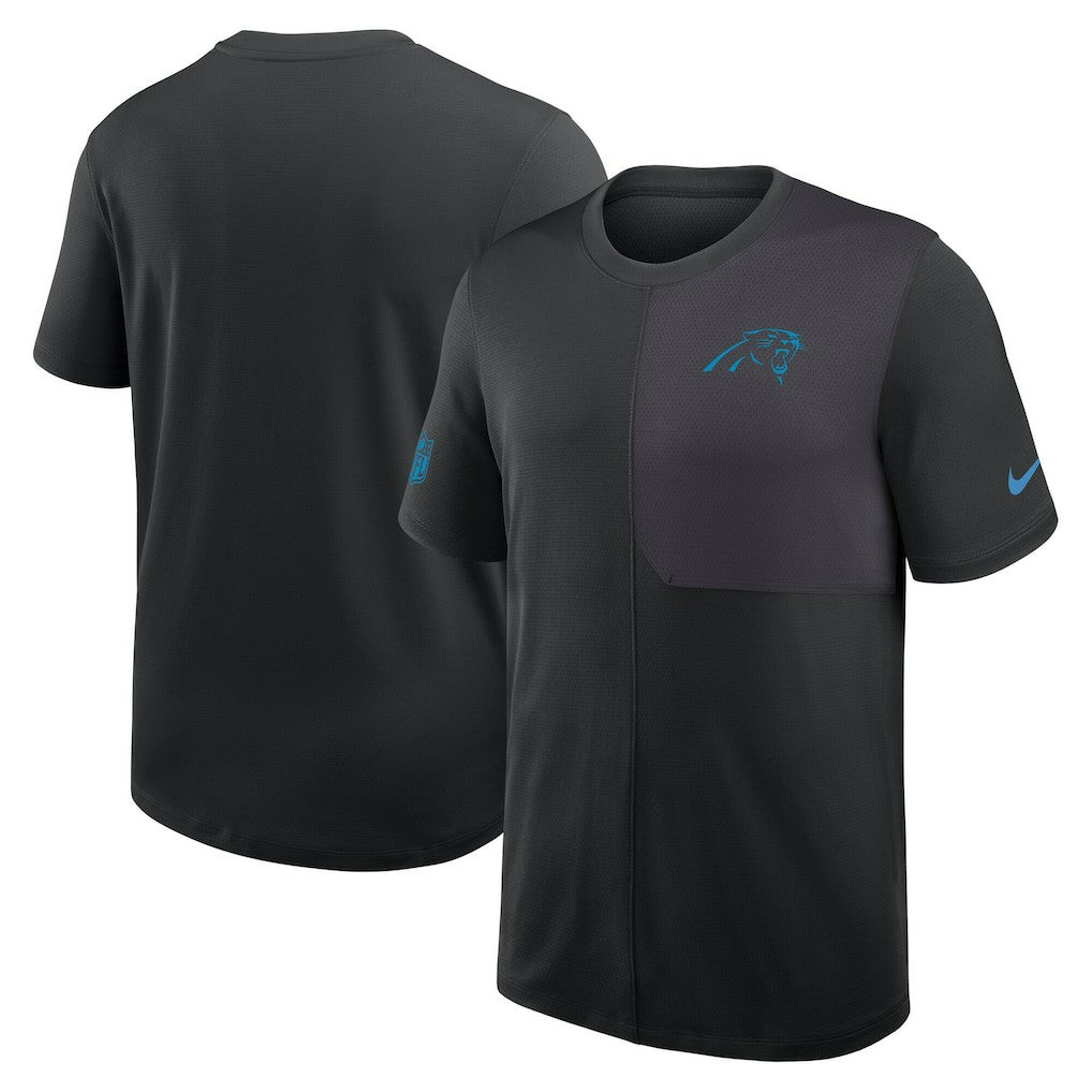 Nike Carolina Panthers Sideline UV Dri-Fit Coach Shirt Black