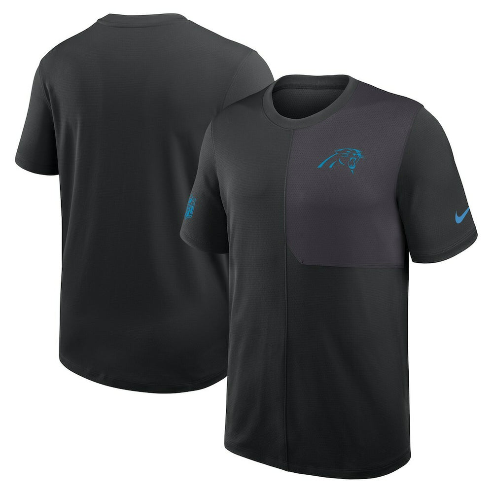 Nike Carolina Panthers Sideline UV Dri-Fit Coach Shirt Black