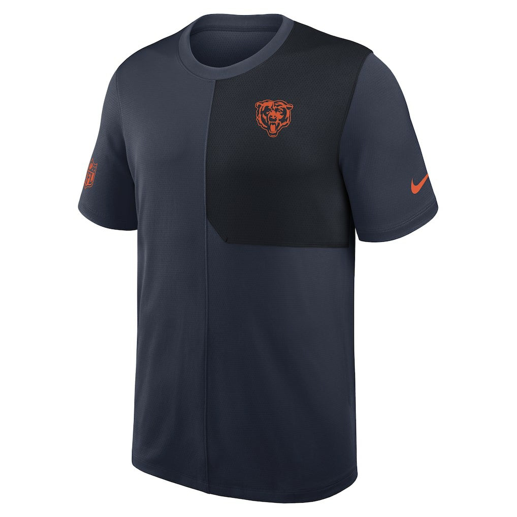 Nike Chicago Bears Sideline UV Dri-Fit Coach Shirt Navy