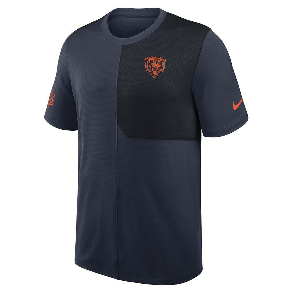 Nike Chicago Bears Sideline UV Dri-Fit Coach Shirt Navy