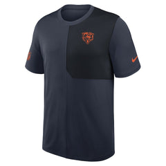 Nike Chicago Bears Sideline UV Dri-Fit Coach Shirt Navy
