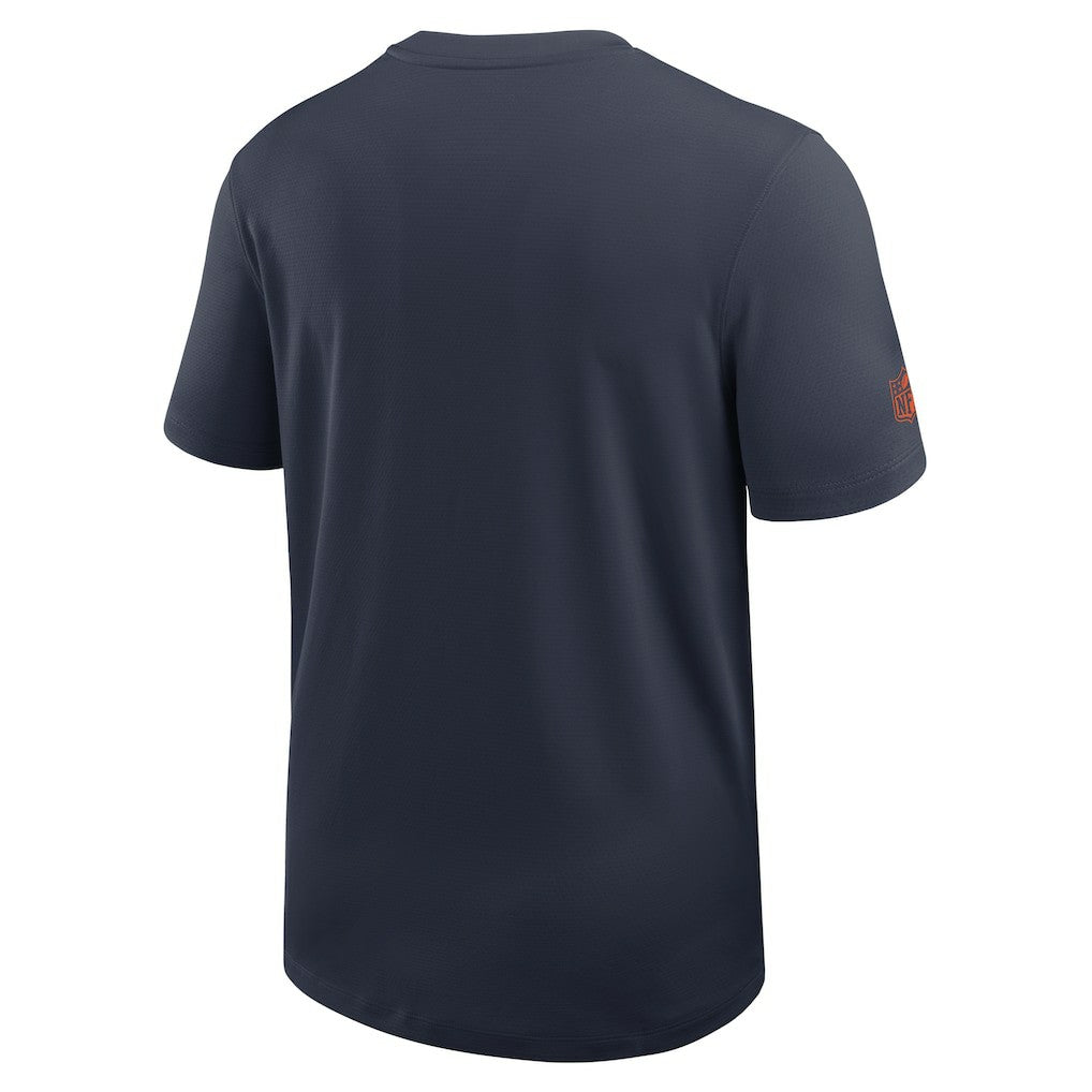 Nike Chicago Bears Sideline UV Dri-Fit Coach Shirt Navy