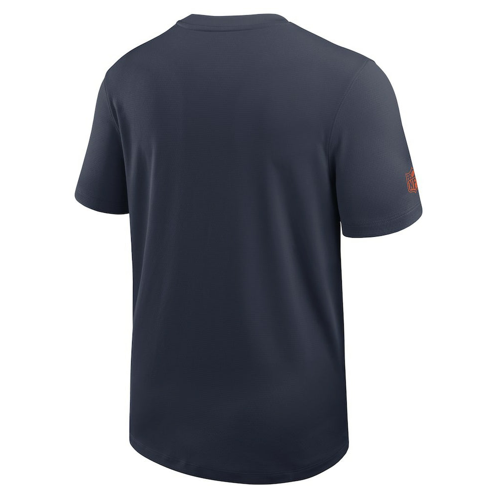 Nike Chicago Bears Sideline UV Dri-Fit Coach Shirt Navy