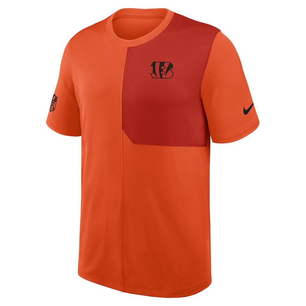 Nike Cincinnati Bengals Sideline UV Dri-Fit Coach Shirt Orange