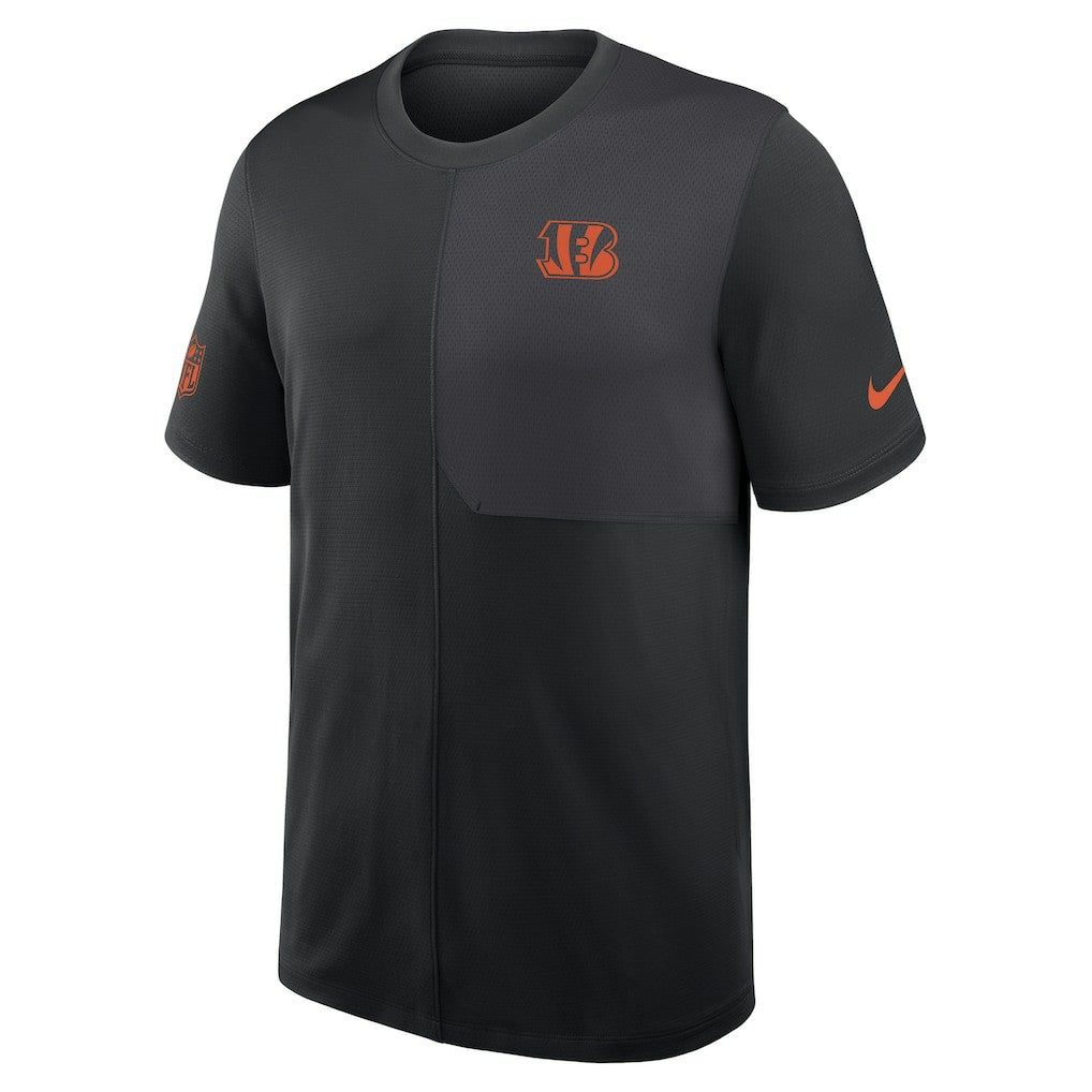 Nike Cincinnati Bengals Sideline UV Dri-Fit Coach Shirt Black