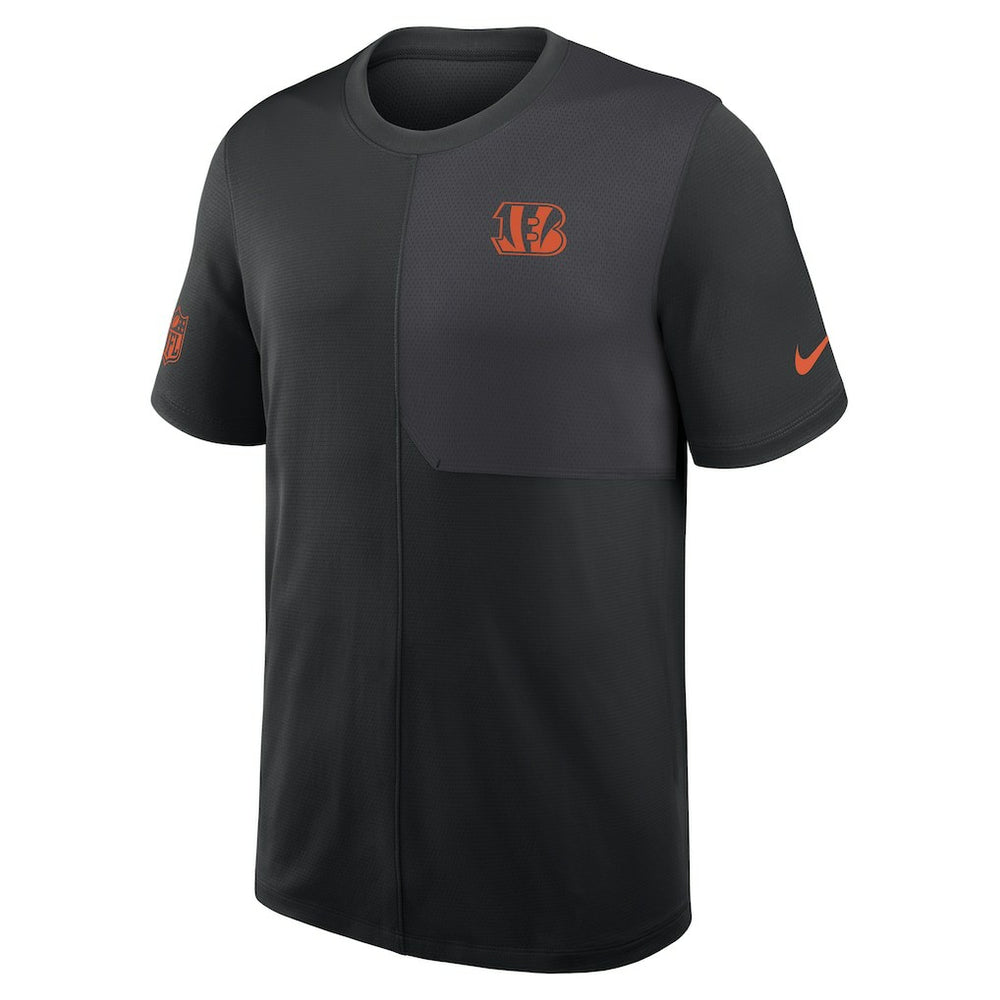 Nike Cincinnati Bengals Sideline UV Dri-Fit Coach Shirt Black