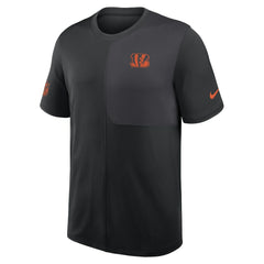 Nike Cincinnati Bengals Sideline UV Dri-Fit Coach Shirt Black