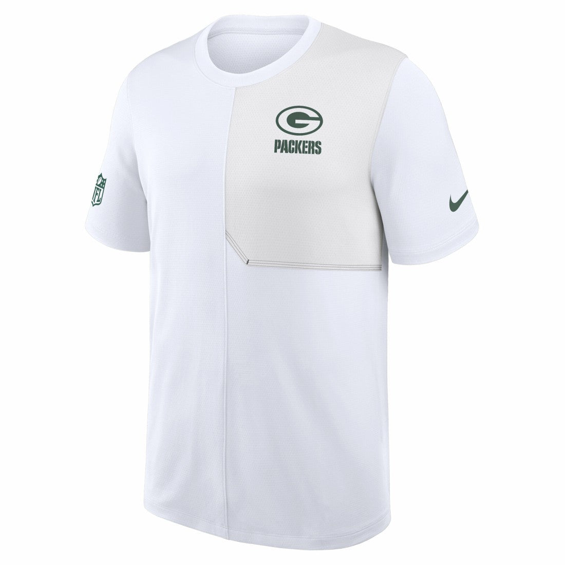Nike Green Bay Packers Sideline UV Dri-Fit Coach Shirt White