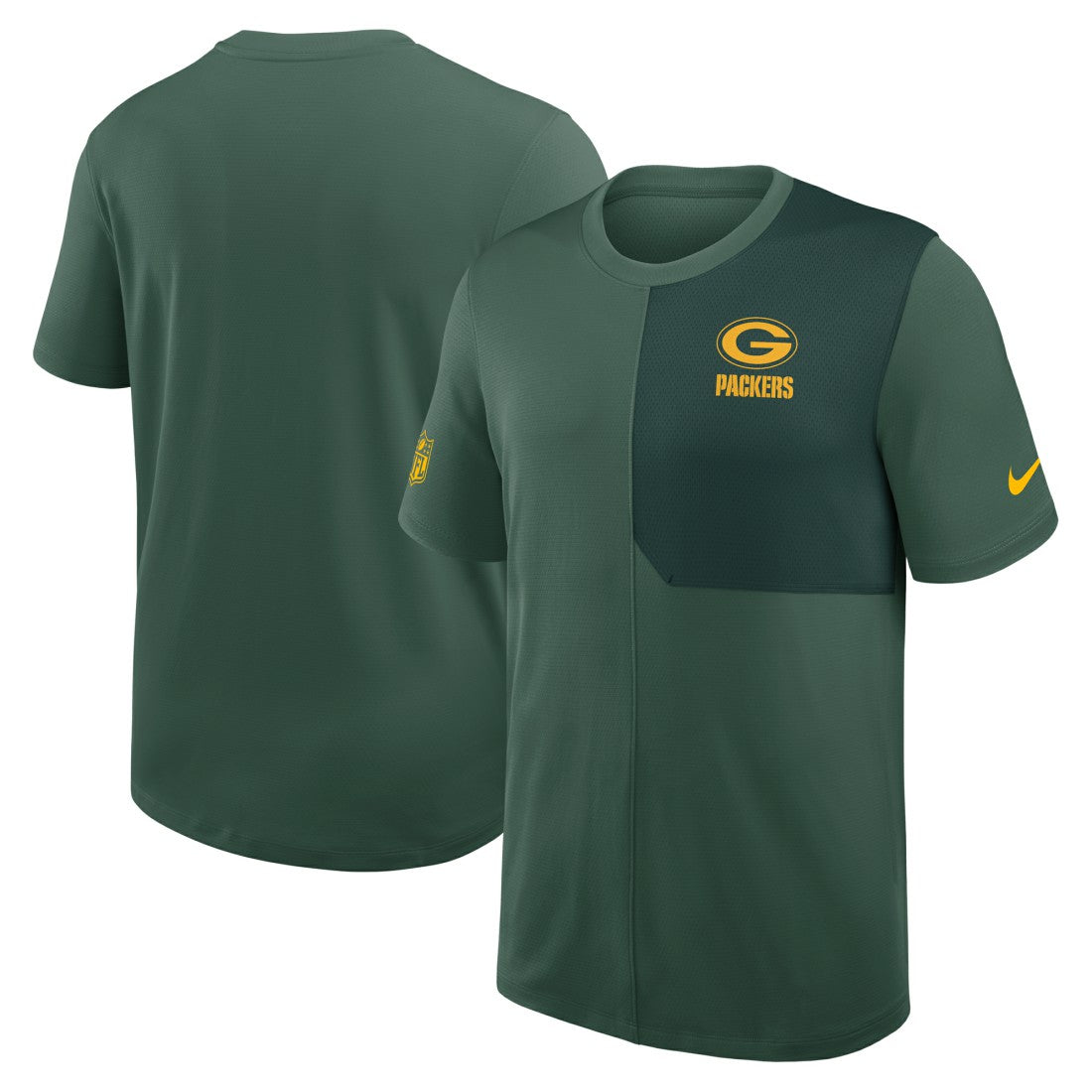 Nike Green Bay Packers Sideline UV Dri-Fit Coach Shirt Green