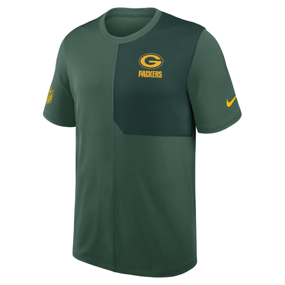 Nike Green Bay Packers Sideline UV Dri-Fit Coach Shirt Green