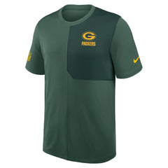 Nike Green Bay Packers Sideline UV Dri-Fit Coach Shirt Green