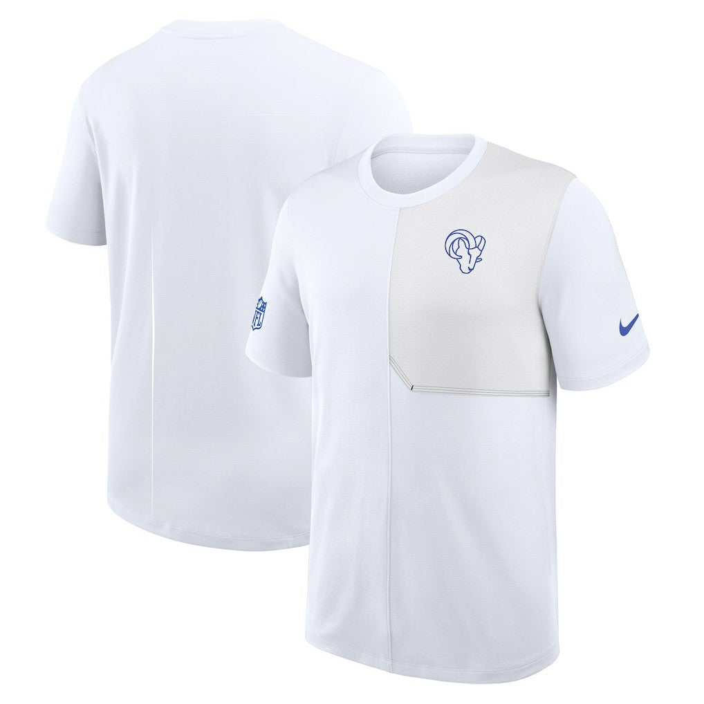Nike Los Angeles Rams Sideline UV Dri-Fit Coach Shirt White