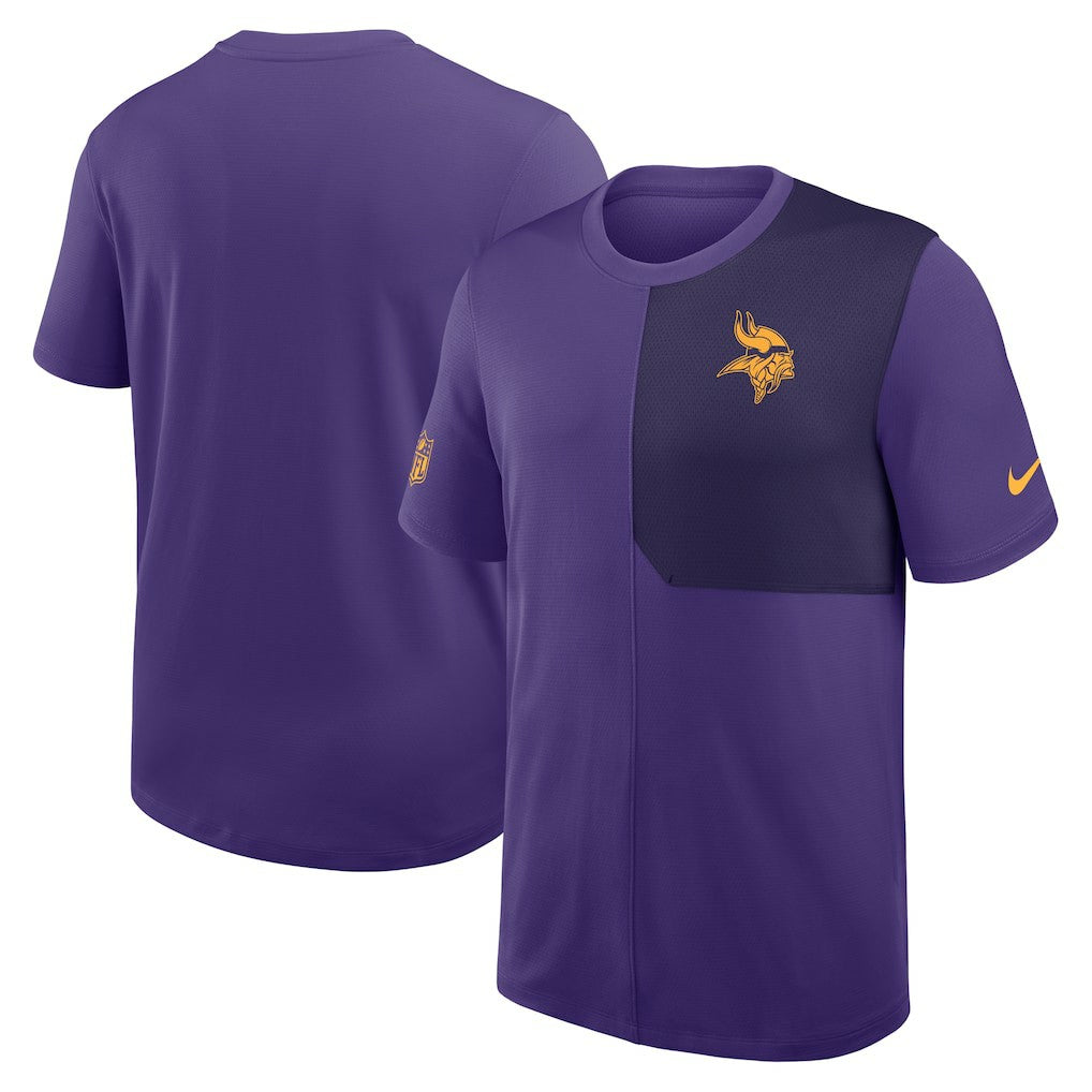 Nike Minnesota Vikings Sideline UV Dri-Fit Coach Shirt Purple