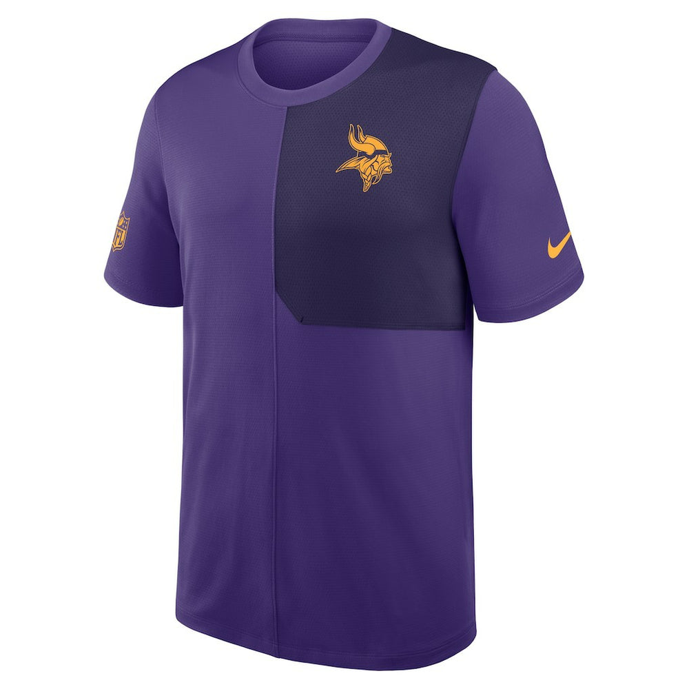 Nike Minnesota Vikings Sideline UV Dri-Fit Coach Shirt Purple