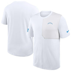Nike Los Angeles Chargers Sideline UV Dri-Fit Coach Shirt White
