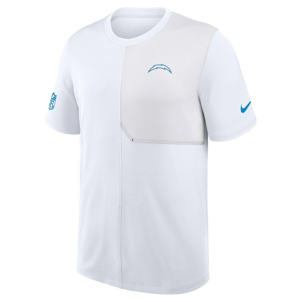 Nike Los Angeles Chargers Sideline UV Dri-Fit Coach Shirt White