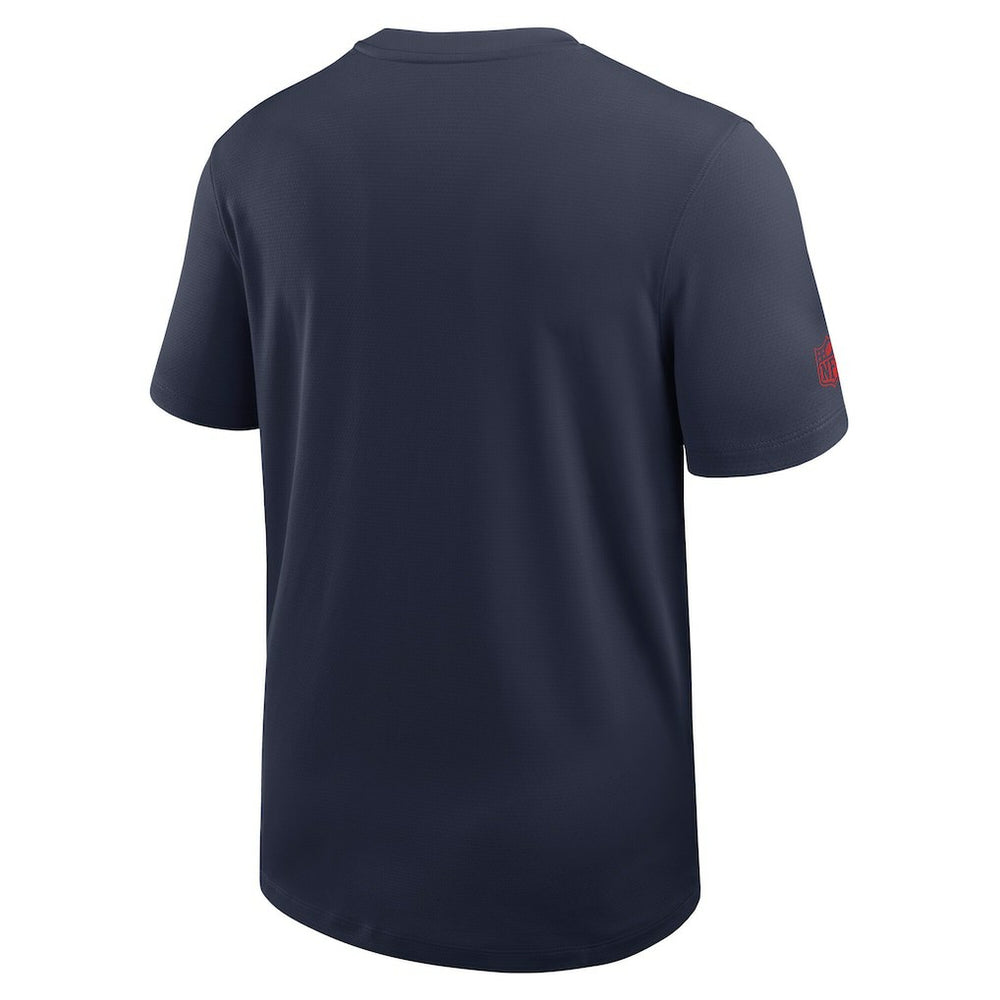Nike New England Patriots Sideline UV Dri-Fit Coach Shirt Navy