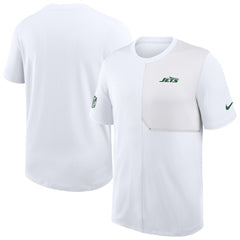Nike New York Jets Sideline UV Dri-Fit Coach Shirt White