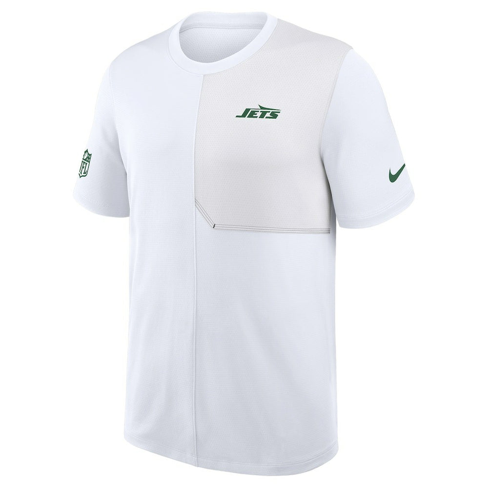 Nike New York Jets Sideline UV Dri-Fit Coach Shirt White