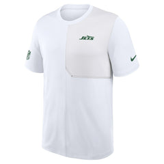 Nike New York Jets Sideline UV Dri-Fit Coach Shirt White