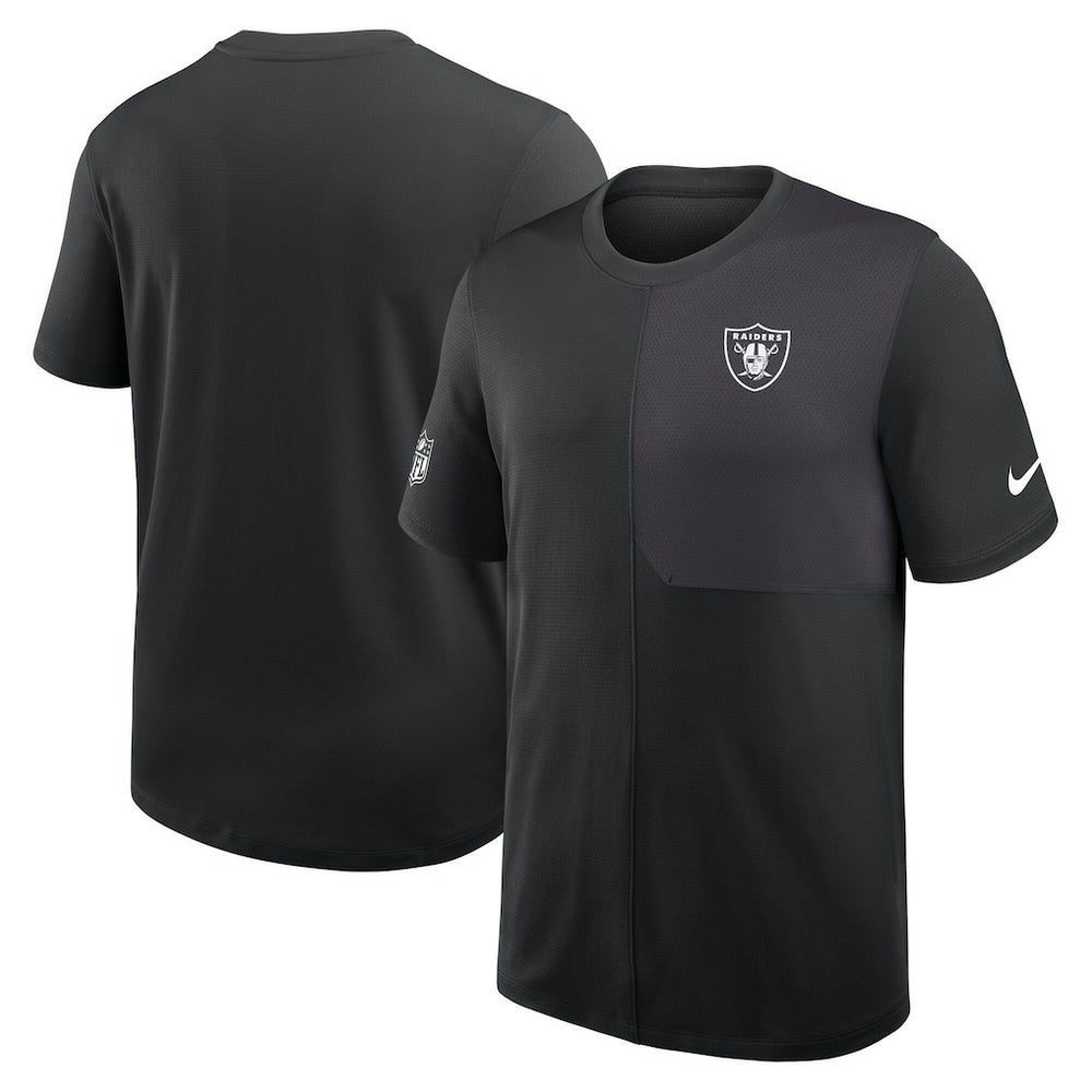 Nike Las Vegas Raiders Sideline UV Dri-Fit Coach Shirt Black