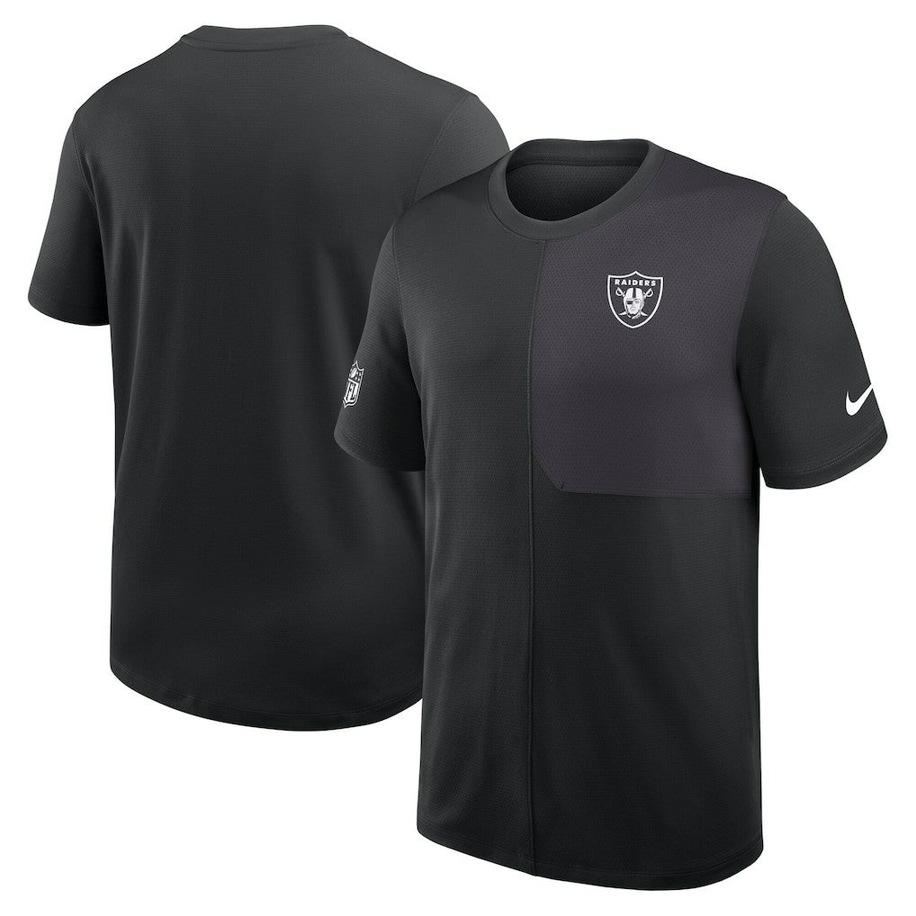 Nike Las Vegas Raiders Sideline UV Dri-Fit Coach Shirt Black