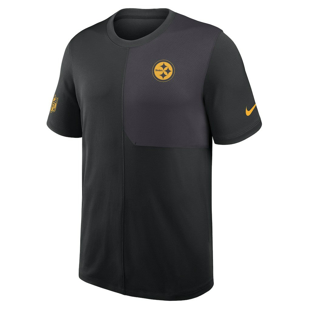 Nike Pittsburgh Steelers Sideline UV Dri-Fit Coach Shirt Black