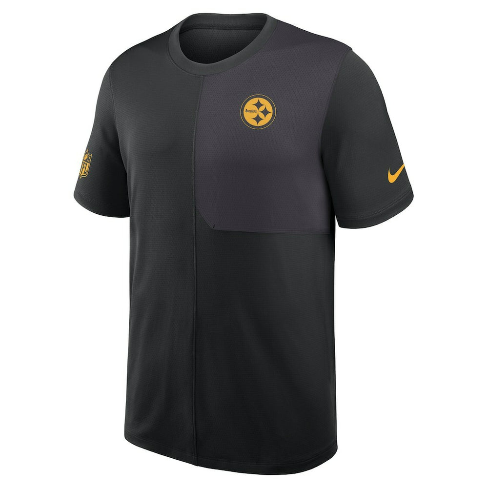Nike Pittsburgh Steelers Sideline UV Dri-Fit Coach Shirt Black