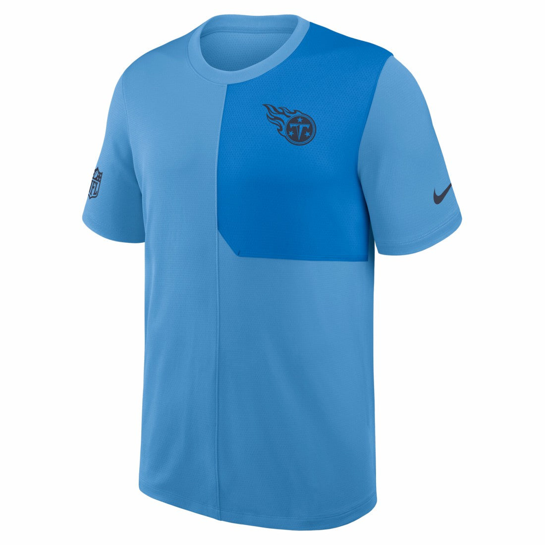 Nike Tennessee Titans Sideline UV Dri-Fit Coach Shirt Light Blue