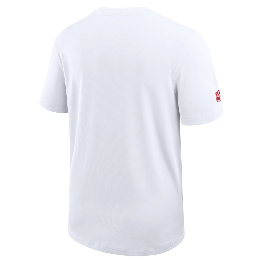 Nike Kansas City Chiefs Sideline UV Dri-Fit Coach Shirt White