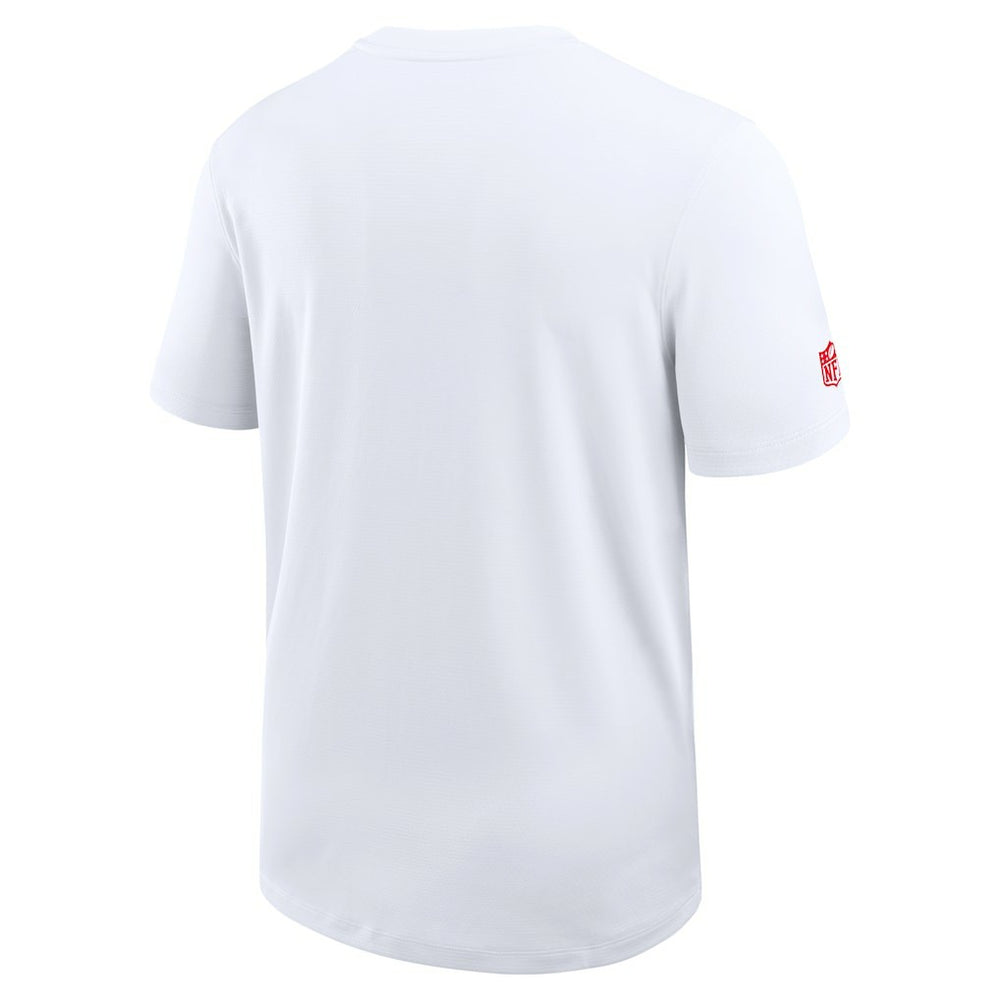 Nike Kansas City Chiefs Sideline UV Dri-Fit Coach Shirt White