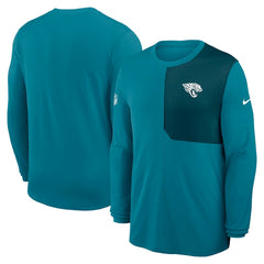 Nike Jacksonville Jaguars Sideline Coach UV Dri-FIT Long Sleeve Shirt Teal