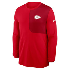 Nike Kansas City Chiefs Sideline Coach UV Dri-FIT Long Sleeve Shirt Red
