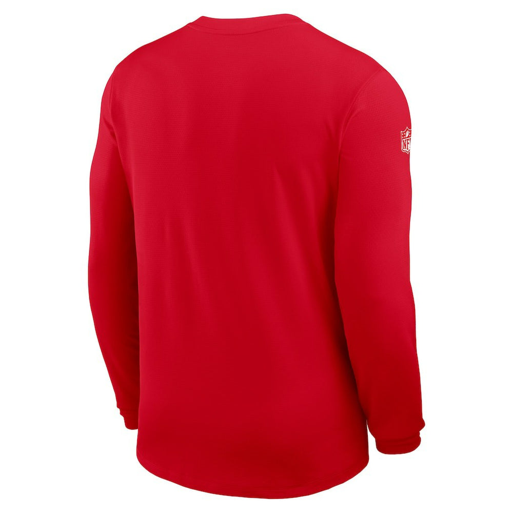Nike Kansas City Chiefs Sideline Coach UV Dri-FIT Long Sleeve Shirt Red