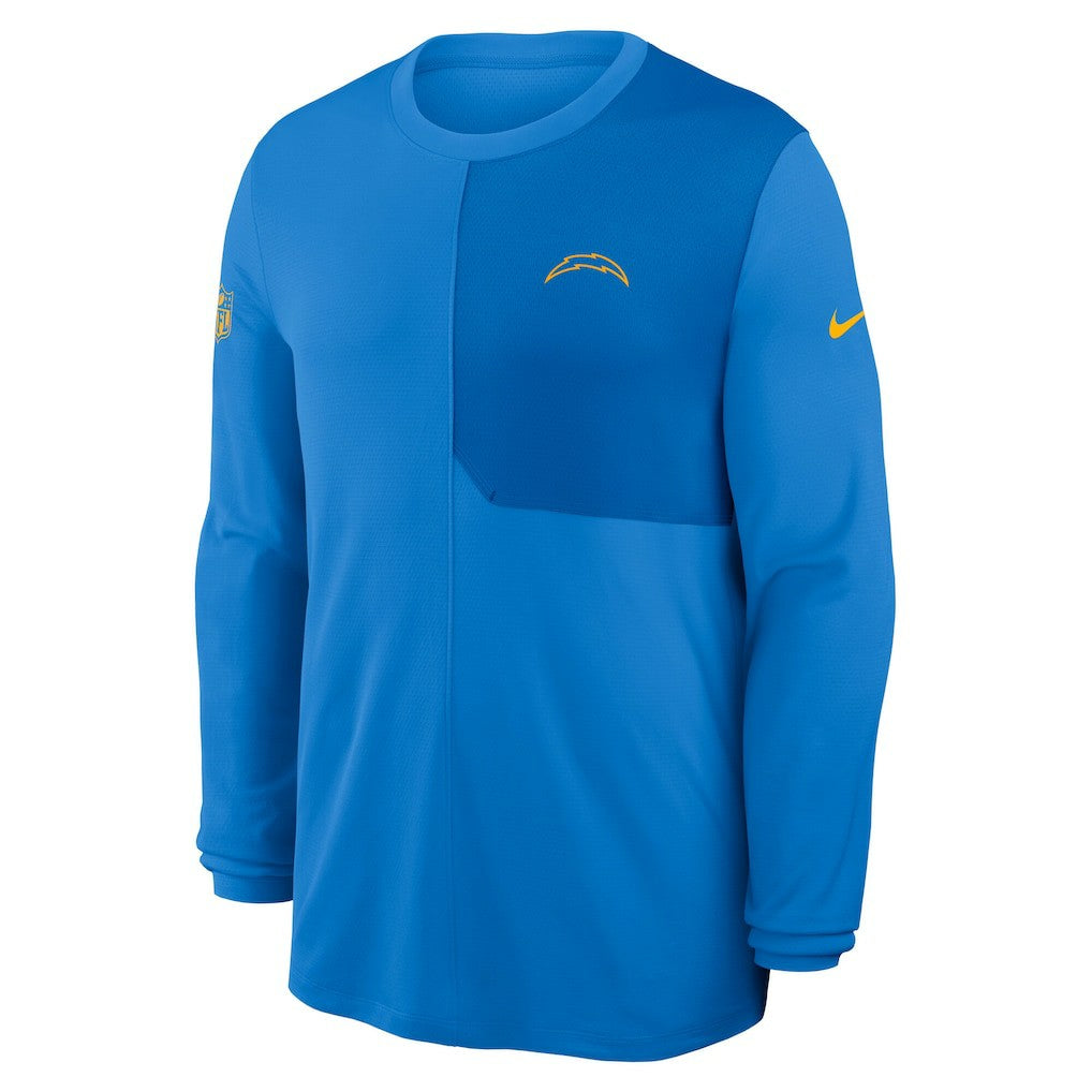 Nike Los Angeles Chargers Sideline Coach UV Dri-FIT Long Sleeve Shirt Powder Blue