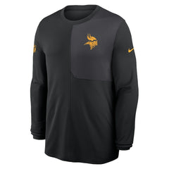 Nike Minnesota Vikings Sideline Coach UV Dri-FIT Long Sleeve Shirt Black