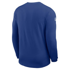 Nike New York Giants Sideline Coach UV Dri-FIT Long Sleeve Shirt Royal
