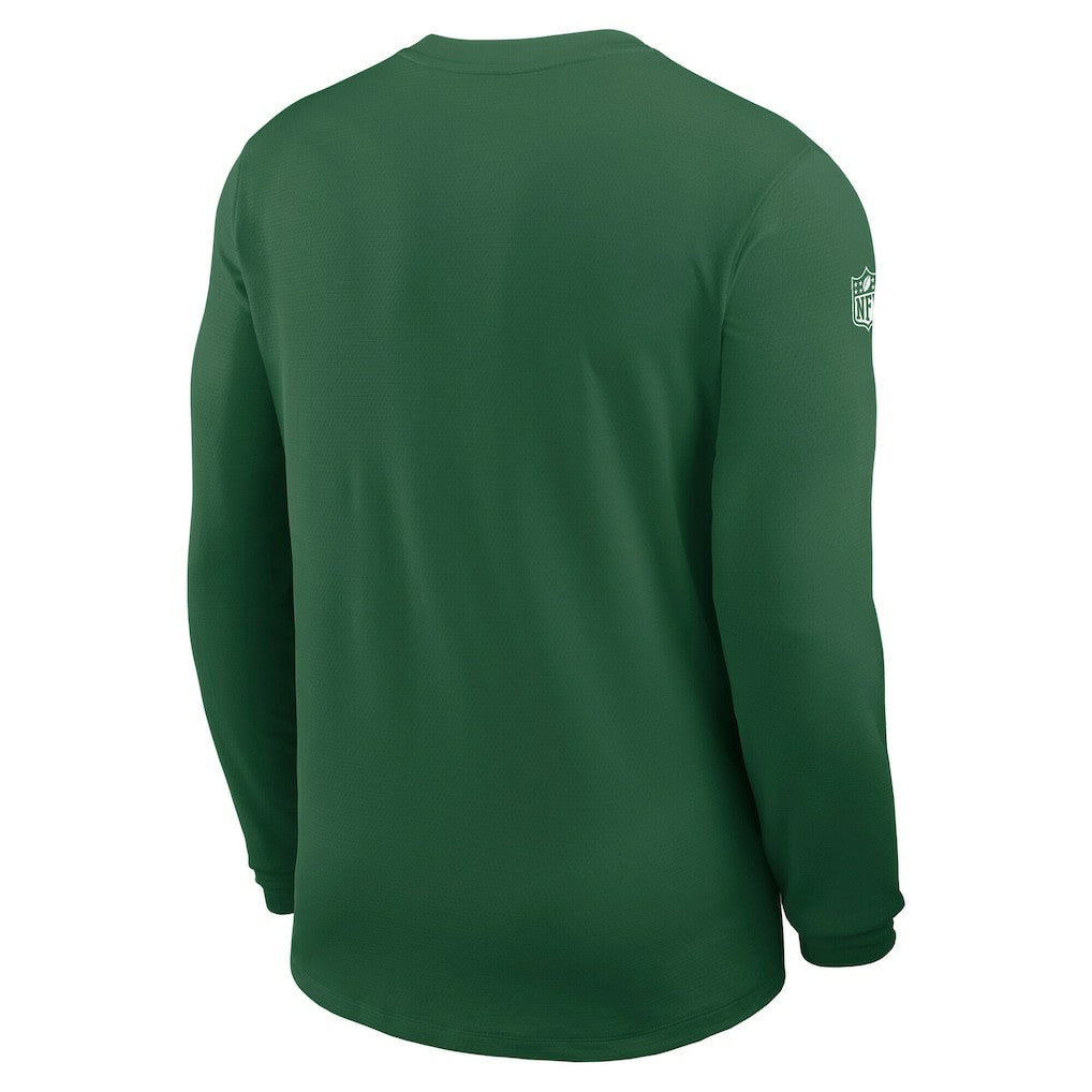 Nike New York Jets Sideline Coach UV Dri-FIT Long Sleeve Shirt Green