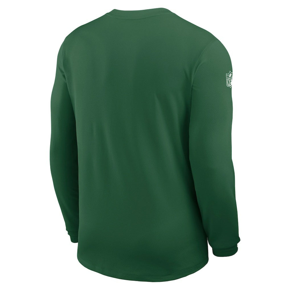 Nike New York Jets Sideline Coach UV Dri-FIT Long Sleeve Shirt Green